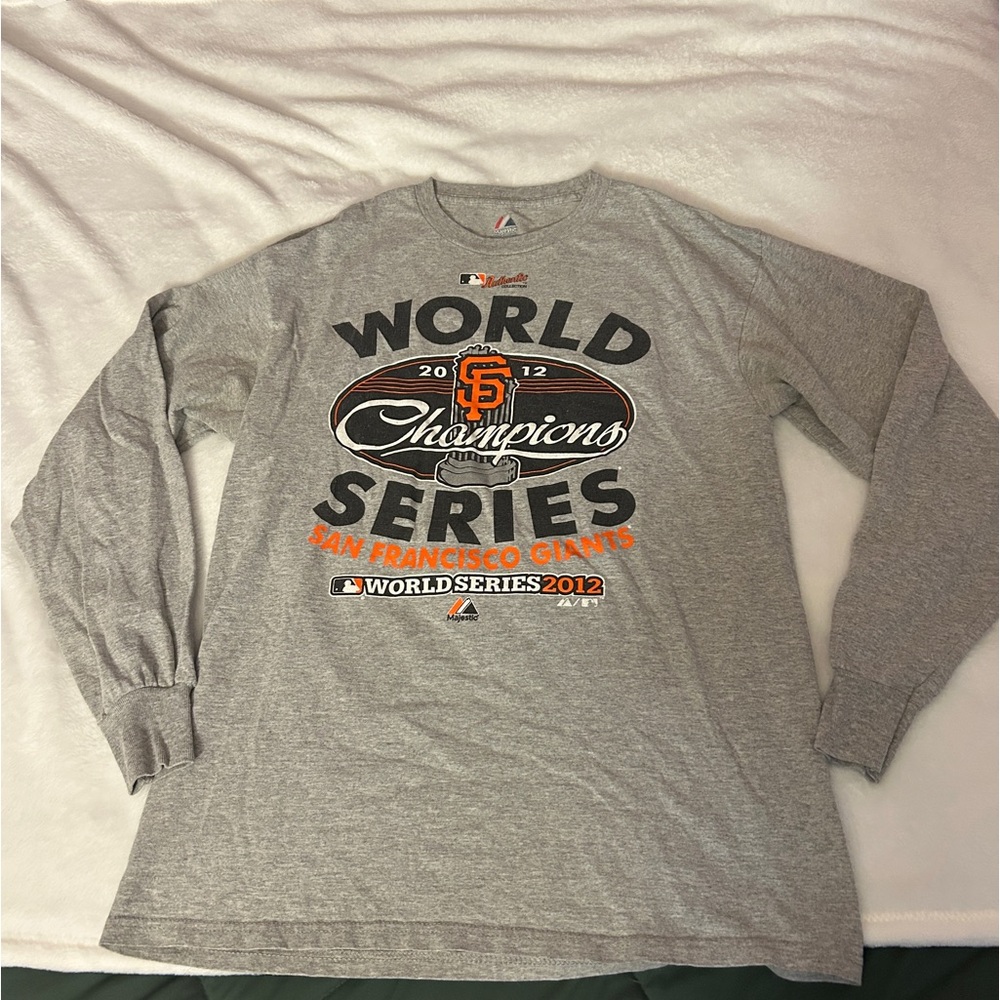 SF Giants 2012 World Series Gray Long Sleeve T-Shirt